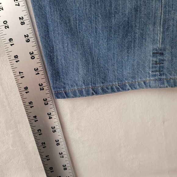 The West Is Dead Selvedge Men's Button Fly Straight Leg Blue Denim Jeans Size 38 - Picture 10 of 13